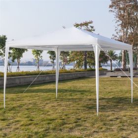 3X3m 4 Sided, Two Doors Spiral Tube Cooling Shed White (Color: White)