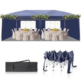 10X20ft Blue 4 Sided 2 Window Folding Shed (Option: 10X20ft)